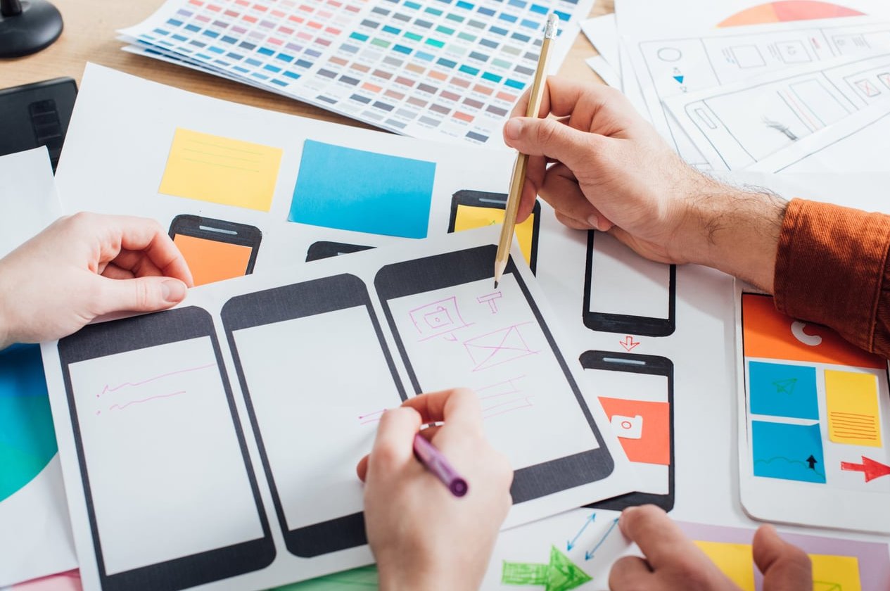 website wireframe sketch