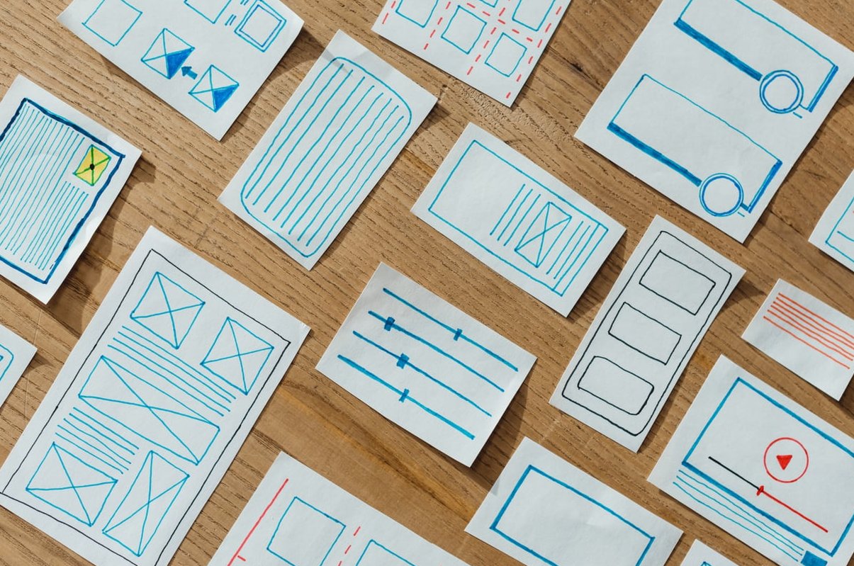 website wireframe sketch